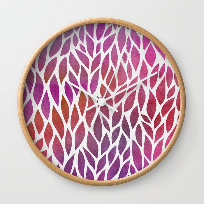 Petals Pattern #3 Wall Clock