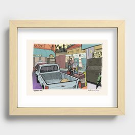 Beach Cop Detectives 19- Washing Hair Recessed Framed Print