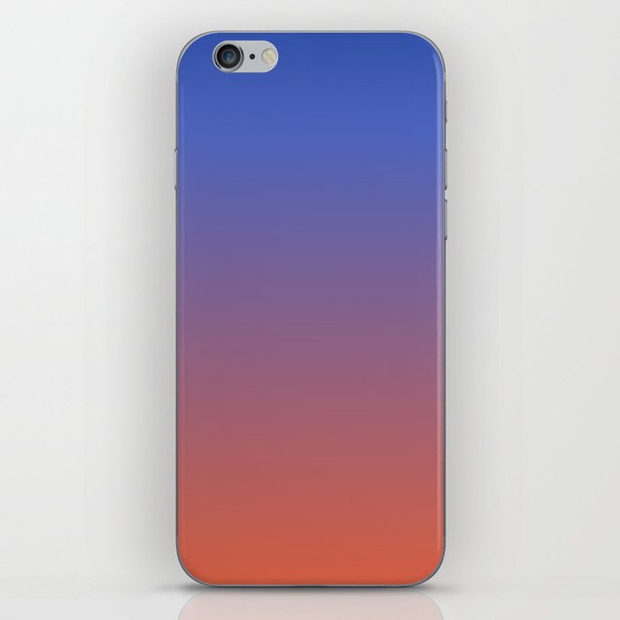 Rise - Blue Red Colourful Abstract Art Design Pattern iPhone Skin