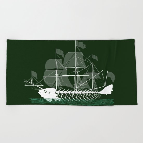 Cutter Fish Beach Towel