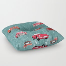 Vintage Cars Floor Pillow