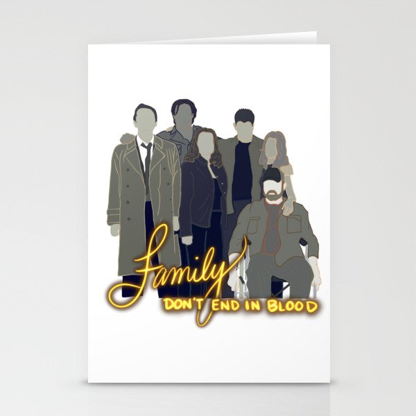 Family Don't End In Blood Stationery Cards