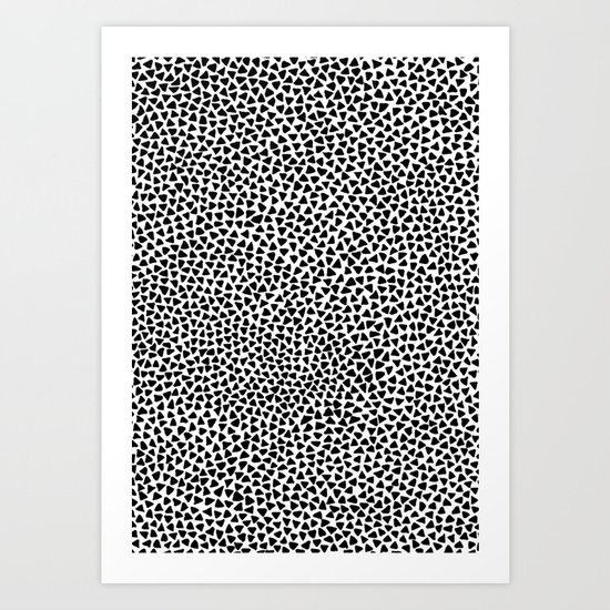 Black Triangles Art Print