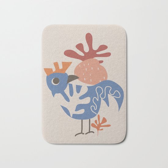 Wondering Rooster Bath Mat