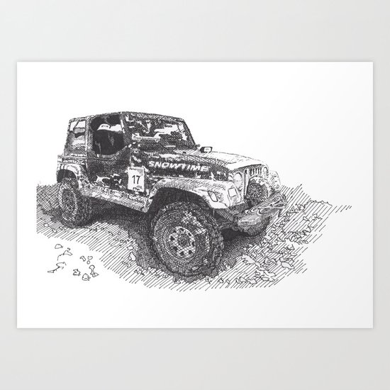Jeep Art Print