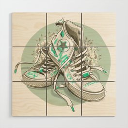 In my shoes Wood Wall Art
