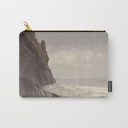 Undertow Pacific Ocean Columbia River Sea Seascape Nautical Fishing Boat Beach Waves Cliff Landscape Northwest Carry-All Pouch | Nature, Photo, Ocean, Landscape, Astoria, Washington, Stormy, Storm, Tide, Pacific 