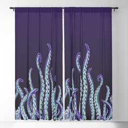 Tentacles of the Kraken - Dark Purple Blackout Curtain