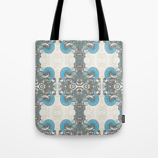 Vintage Floral Pattern Tote Bag