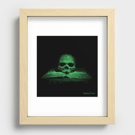 Memento mori - jungle green Recessed Framed Print