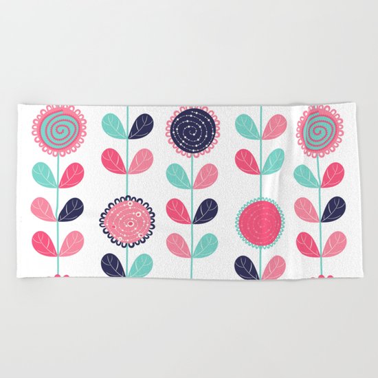 Vertical Garden Beach Towel
