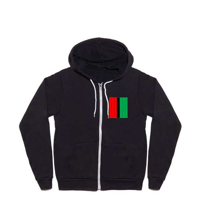Red black deals green hoodie