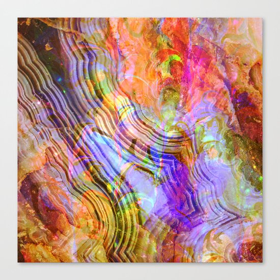 abstract crystal x Canvas Print