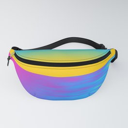 Pansexual Pride Tranquil Ocean and Sky Design Fanny Pack