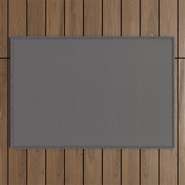 Warm Dark Gray Solid Color Parable to Valspar Blackstrap 4001-2c Outdoor Rug