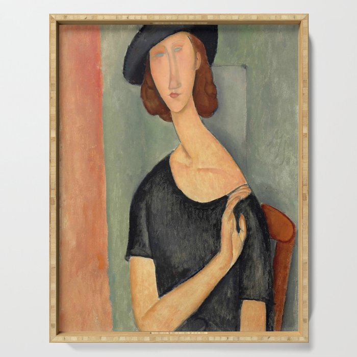 Amedeo Modigliani "Jeanne Hébuterne (Au chapeau)" Serving Tray