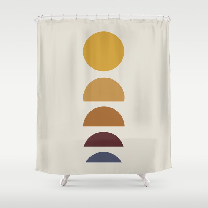 Minimal Sunrise / Sunset Shower Curtain