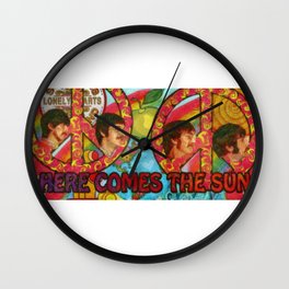 Here Comes the Sun Wall Clock