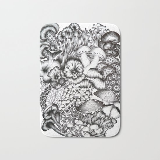 A Medley of Mushrooms Bath Mat