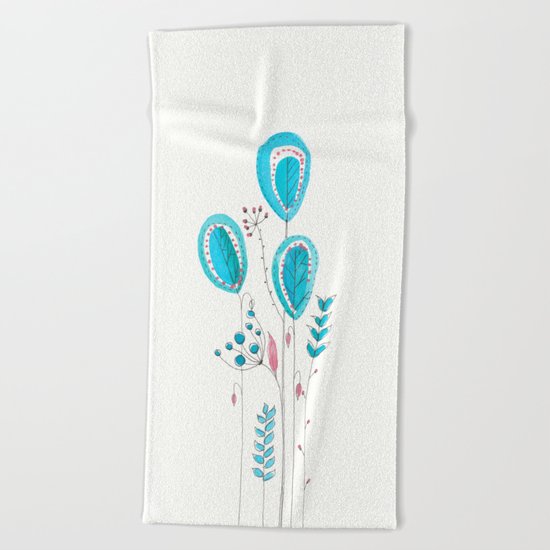 Botanical vibes 12 Beach Towel