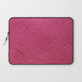 Modern Elegant Pink Leather Collection Laptop Sleeve