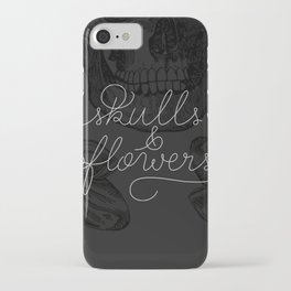 Skulls & Flowers iPhone Case