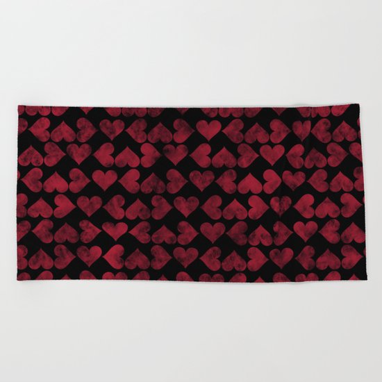 Colorful Love Pattern XV Beach Towel