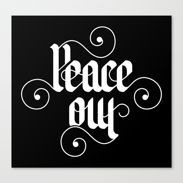 peace out Canvas Print