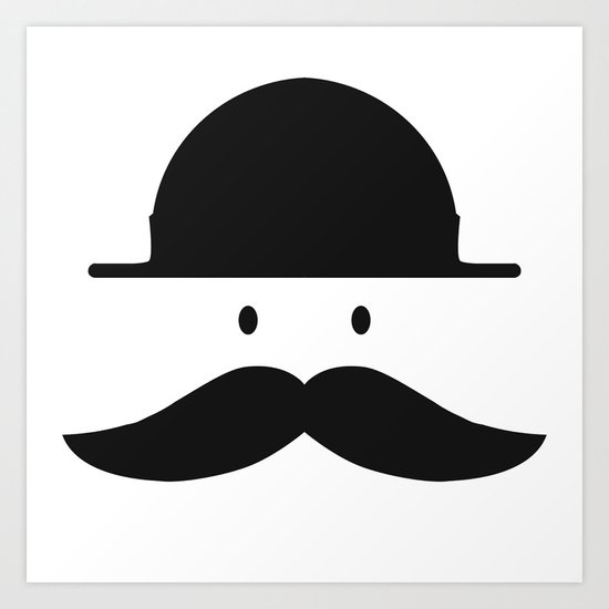 mustache Art Print