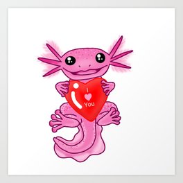 Cute Axolotl Art Prints For Any Decor Style Society6 Cute Axolotl Art Prints For Any Decor Style Society6