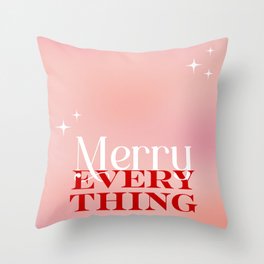 Merry Everything Throw Pillow