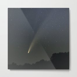 Shooting Comet Wish Metal Print