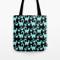 BLUE SNOBBY CATS Tote Bag