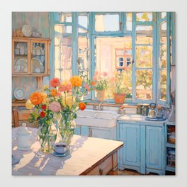 Morning Kitchen Canvas Print