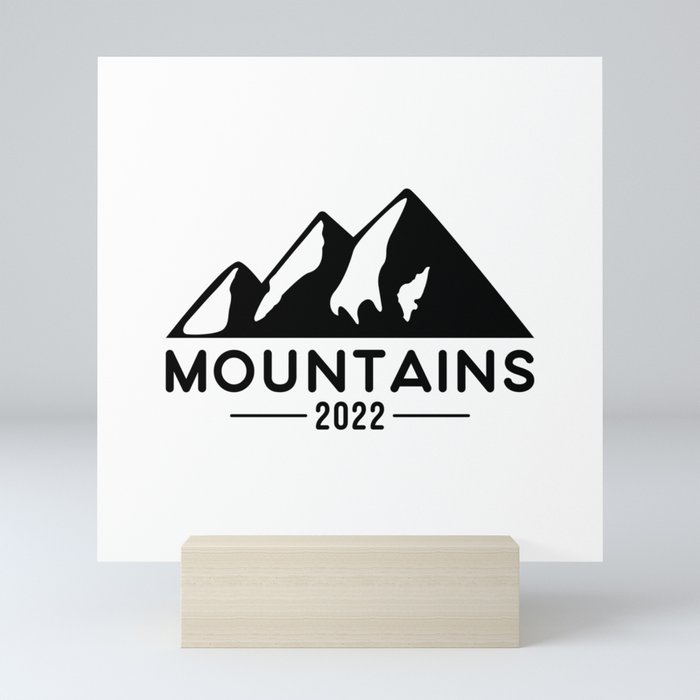 Mountains 2022, Hiking, Climbing. Mini Art Print