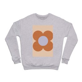 Retro Blossom - apricot periwinkle Crewneck Sweatshirt