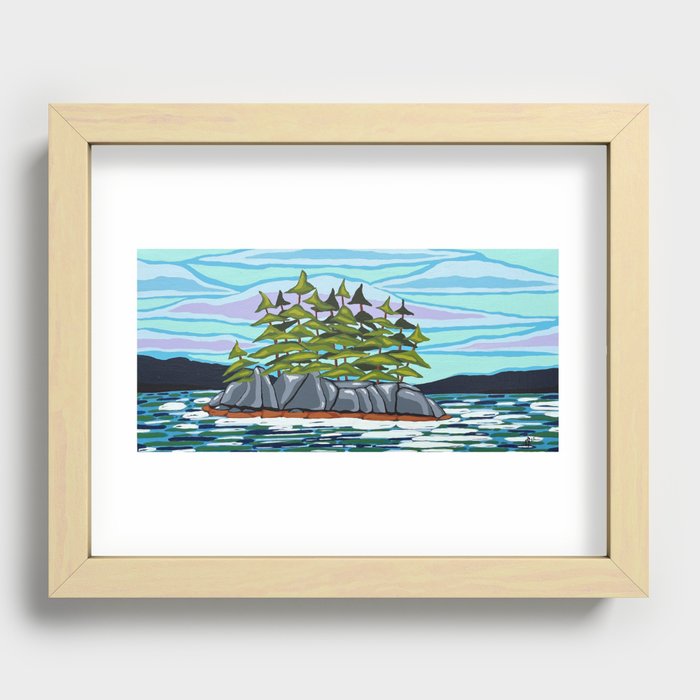 The Island Recessed Framed Print