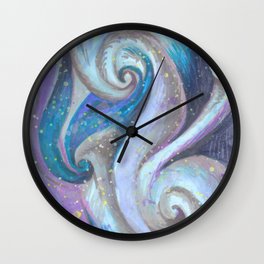 Swirl (blue and purple) Wall Clock