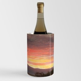 Frederic Edwin Church - Twilight, Mount Ktaadn - Hudson River School Oil Painting Wine Chiller
