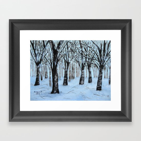 Winter Forest Framed Art Print