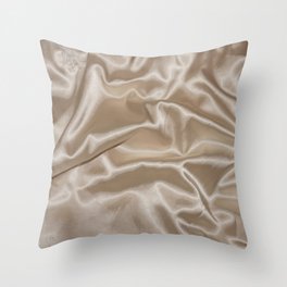 gold silk Throw Pillow