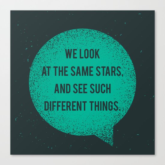 Same Stars - Different Things Canvas Print
