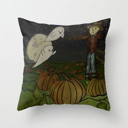 friendly Ghosties Throw Pillow