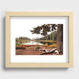 Autumn at the Lake Recessed Framed Print