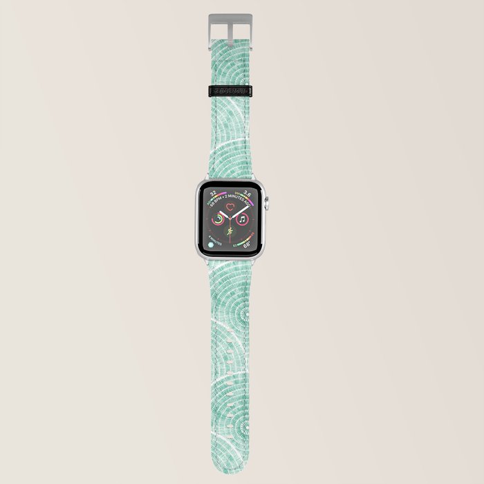 Watercolour fan - green Apple Watch Band