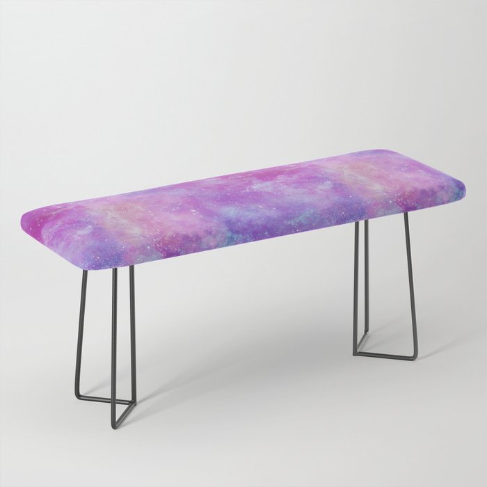 Purple Pink Galaxy Painting Bench