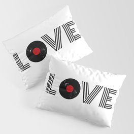 Vinyl record love Pillow Sham