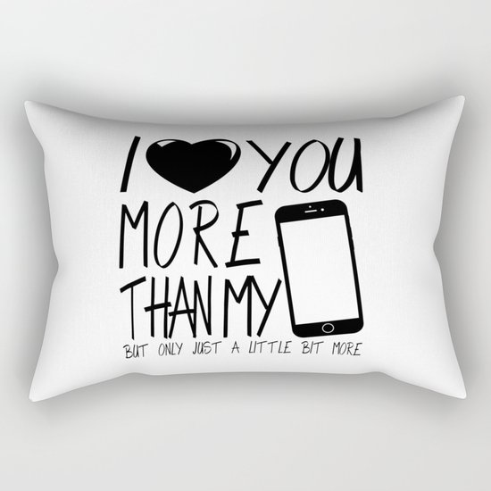 Valentine gift - I Love you more Rectangular Pillow