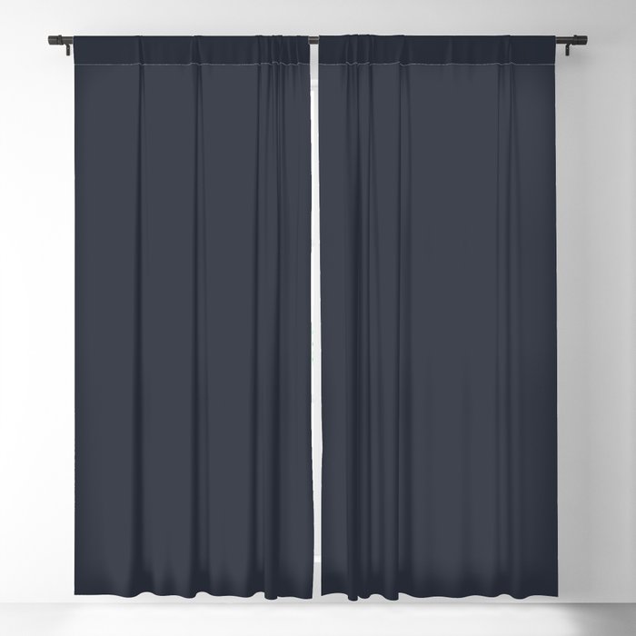 Dark Navy Blue Pairs With Jolie Clic 2020 Color Of The Year Blackout Curtain By Simplysolids Society6 Jolie Clic Navy Blue 2020 Color