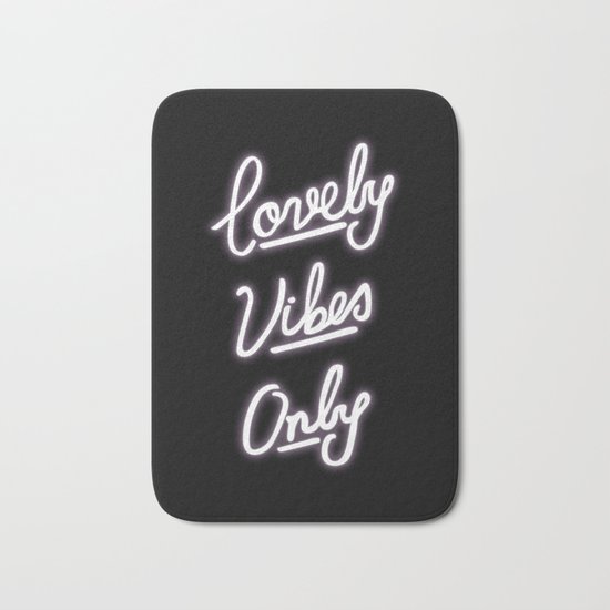 Lovely Vibes Only Bath Mat